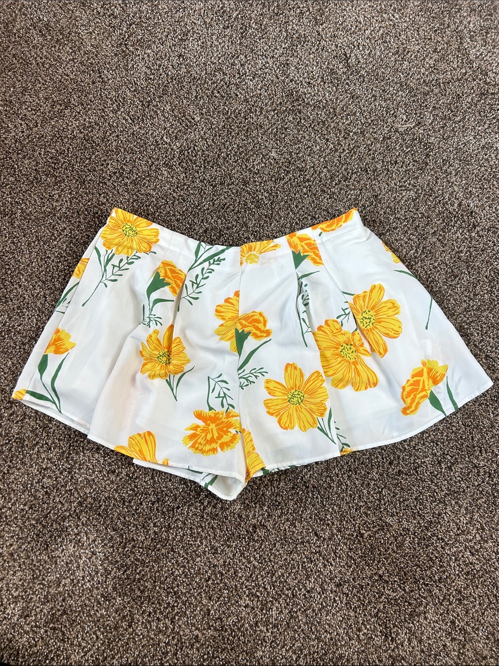 Favlux Fashion yellow flower shorts size 1x